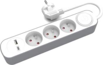 3x permanent extension cable with switch