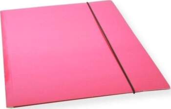 A4 folder with elastic band  pink