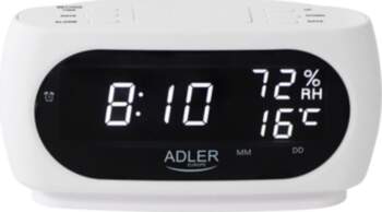 Adler LED clock with thermometer AD