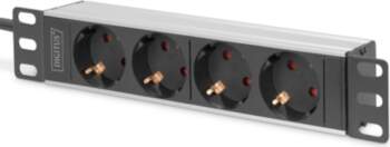 ASSMANN 10INCH SOCKET STRIP 4 SOCKETS