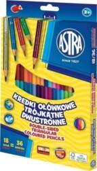 ASTRA triangular double-sided pencils - 18