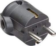 BACHMANN protective contact plug black  break-proof