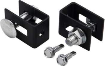BLACK U FORM FIXATOR FOR PANELS