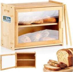 Bread Box 2-Tier Shelf Bread Container