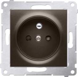 Contact-Simon Single socket Simon 54 grounding
