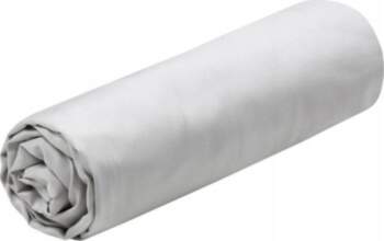 Cotton fitted sheet gray ELYSEE 14948966