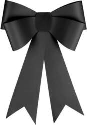 DIY decorative bow  black  55x71cm 5904555069640