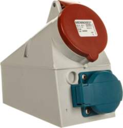 Double Wall Socket 16A 2P+E (with