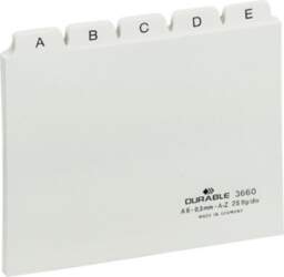 Durable Guide index card A6 division