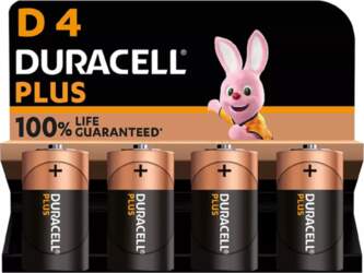 Duracell Duracell Plus D  battery (4