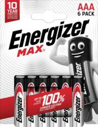 Energizer LR03/6 Max AAA 6 pack