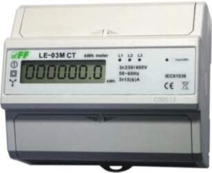 FF Three-phase electricity meter with programmable