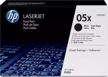 HP 05X 2-pack High Yield Black