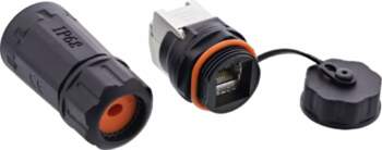 InLine Cat.6A coupling set  waterproof