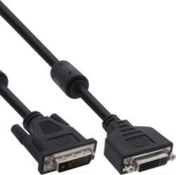 InLine DVI-D cable 24+1 M/F  Dual