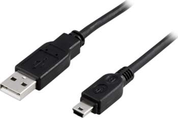 Kabel USB Deltaco USB-A - miniUSB