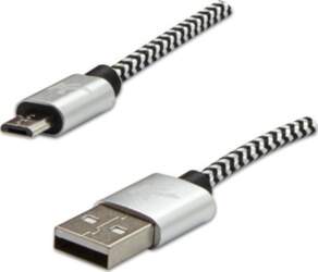 Kabel USB Logo USB-A - microUSB
