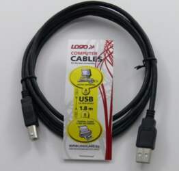 Kabel USB Logo USB-A - USB-B