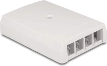 Keystone empty housing surface-mounted 4 port