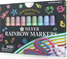 Marvins Magic - Silver Rainbow Markers