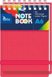 Notebook A6/100K PP grid red 5903242103506