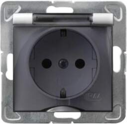 Ospel Impresja socket  splashproof with grounding
