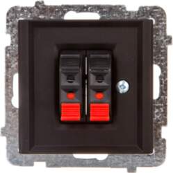 Ospel Speaker Socket Sonata Double Black