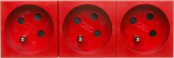 Power socket M45 triple with/u 16A
