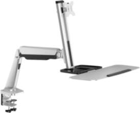 Sit-stand workstation desk mount 13-32 max