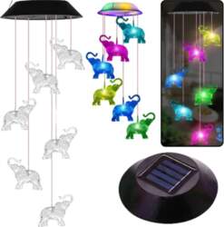 Solar LED Garden Lights  Bells  Colorful