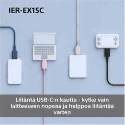 Sony IER-EX15C  USB-C  black - In-ear