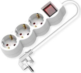 VALUE 3-way power strip with switch