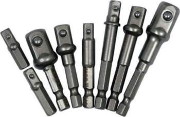 YATO 8PCS SOCKET ADAPTER HEX SHA