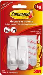 3M MULTIPLE-USE COMMAND HOOKS 17001 MEDIUM