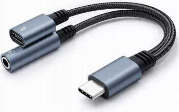 Adapter USB Qoltec USB-C - Jack