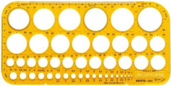 ARISTO circle template 45 circles diameter