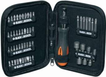BlackDecker Screwdriver with ratchet and bit