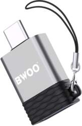 BWOO Adapter USB - USB-C Gray