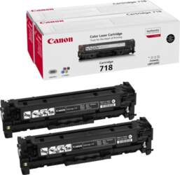 Canon 718 Black 2-pack 2662B005