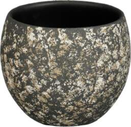CERAMIC POT NIKAI D15 H13CM DARK