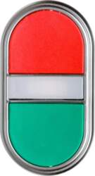 Control button 22mm double red/green illuminated