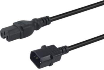 Equip Stromkabel C14        -C15 St/Bu   schwarz