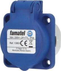 FAMATEL Panel socket 1-Phase 16A 3P