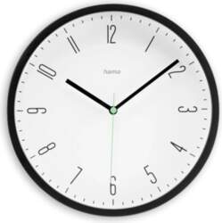 Hama Capri Quartz clock Round Black