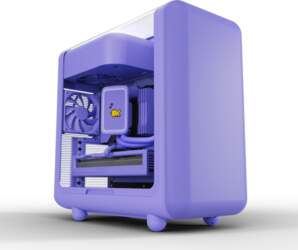 HYTE X50  tower case  violet  tempered