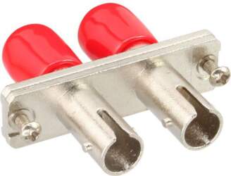 InLine Duplex ST/ST  Multimode  with flange