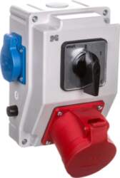 Installation kit with socket 32A 5P+2P+Z