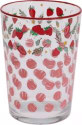 Large glass with a fruity pattern