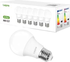 LEPRO 100090-DW-EU-6 LED Bulb  E27  A60