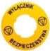 Lovato Electric Description plate yellow round